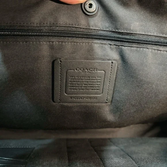 RARE Coach Graham Slim Brief / Laptop Bag – Smooth Calf Leather in Saddle Brown